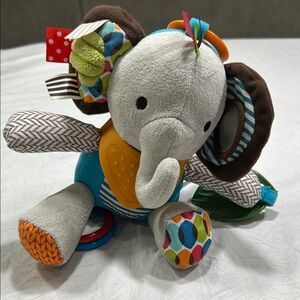 Skip Hop Multicolor Elephant Plush